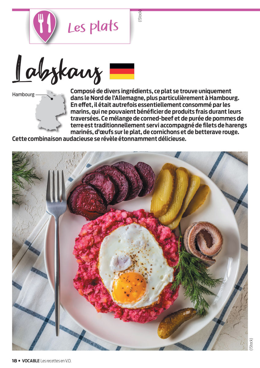 Les recettes en V.O. allemand